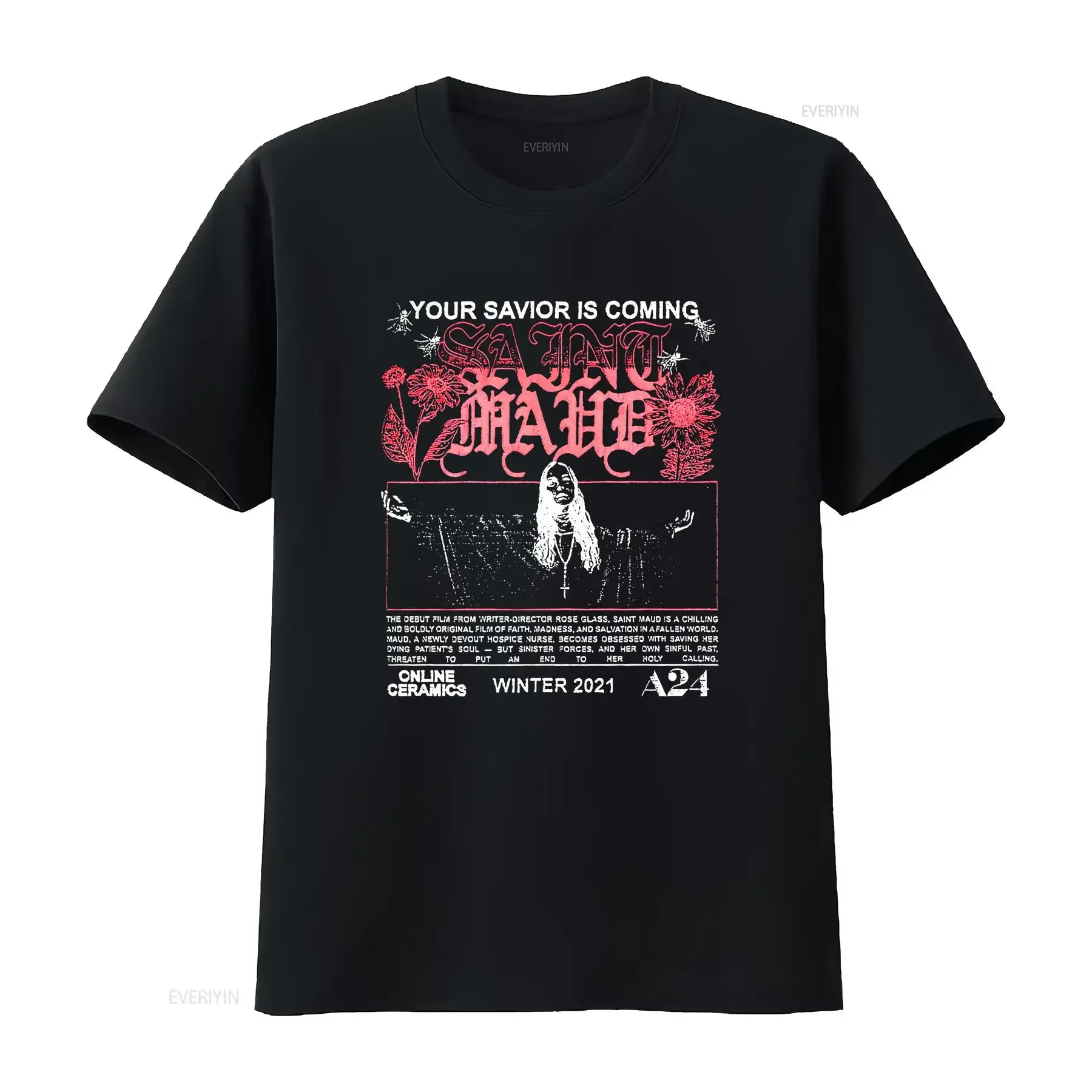 Online Ceramics A24 Saint Maud 'Obedient' T Shirt SIZE 2XL MINT CONDITION RARE vintage Washed streetwear fashion Stylish homme