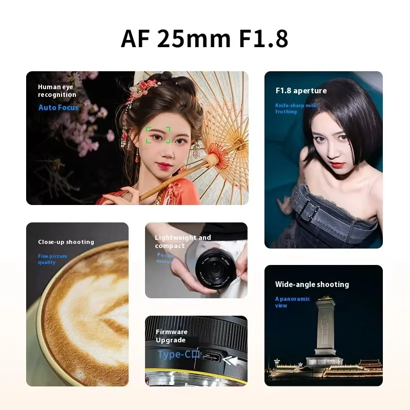 Initial Price SGimage 25mm F1.8 AF Lens For Nikon Z Large Aperture Prime Camera STM Silent Motor Large Aperture Portrait Lenses