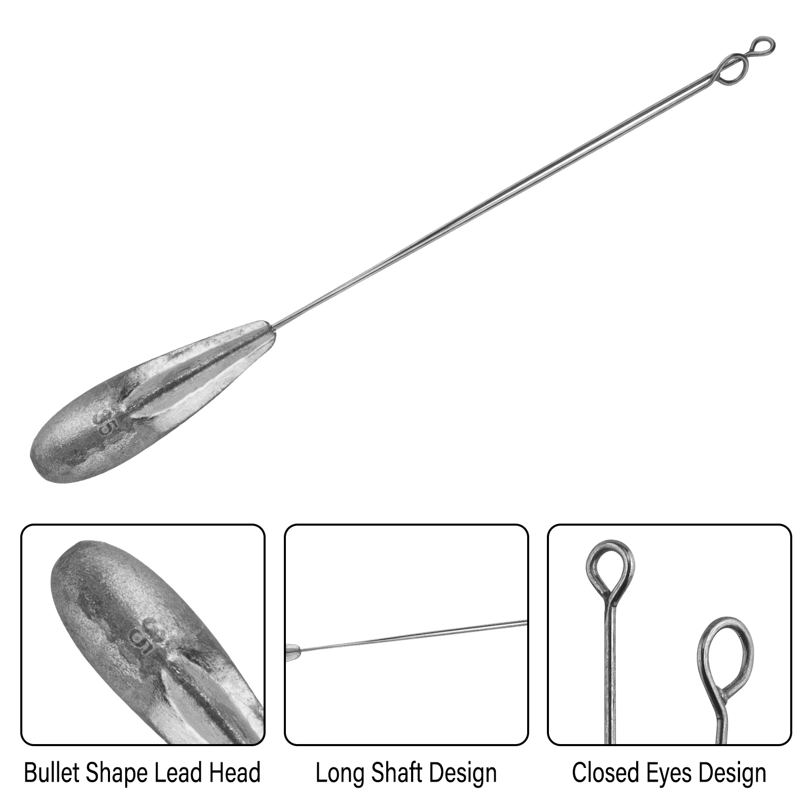 

2/5 шт., рыболовные грузики, 21-130 г