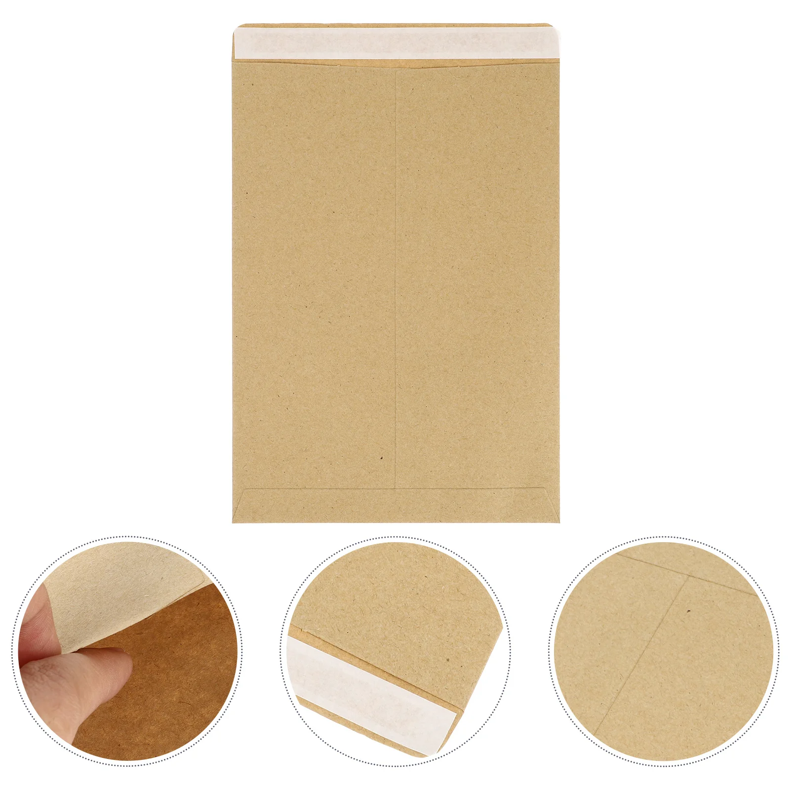 

50pcs Kraft Paper Envelopes Brown File Pouches For Letter Storage Wedding Invitation Organizer Document Holder Mailing Bags