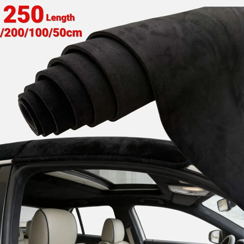 Suede Auto Headliner Fabric with Foam Backing Ceiling Interior Replacement for Truck/SUV/Car Roof Upholstery Headliner Material