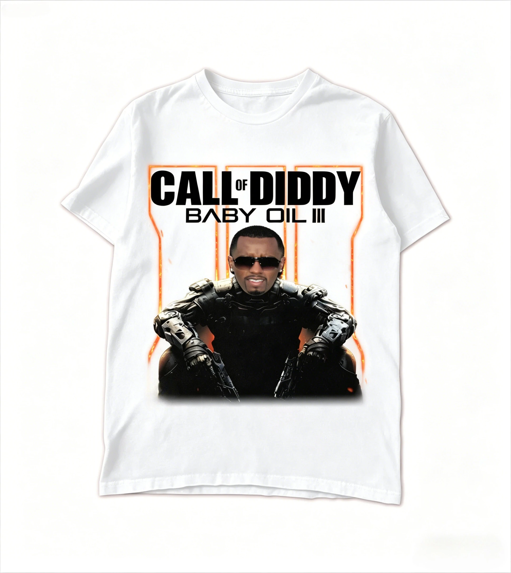 2026 New Men Women Call of Diddy Party Brainrot Sigma T Shirt Short Sleeves Cotton T Shirts Streetwear Vintage T Shirt Oversized