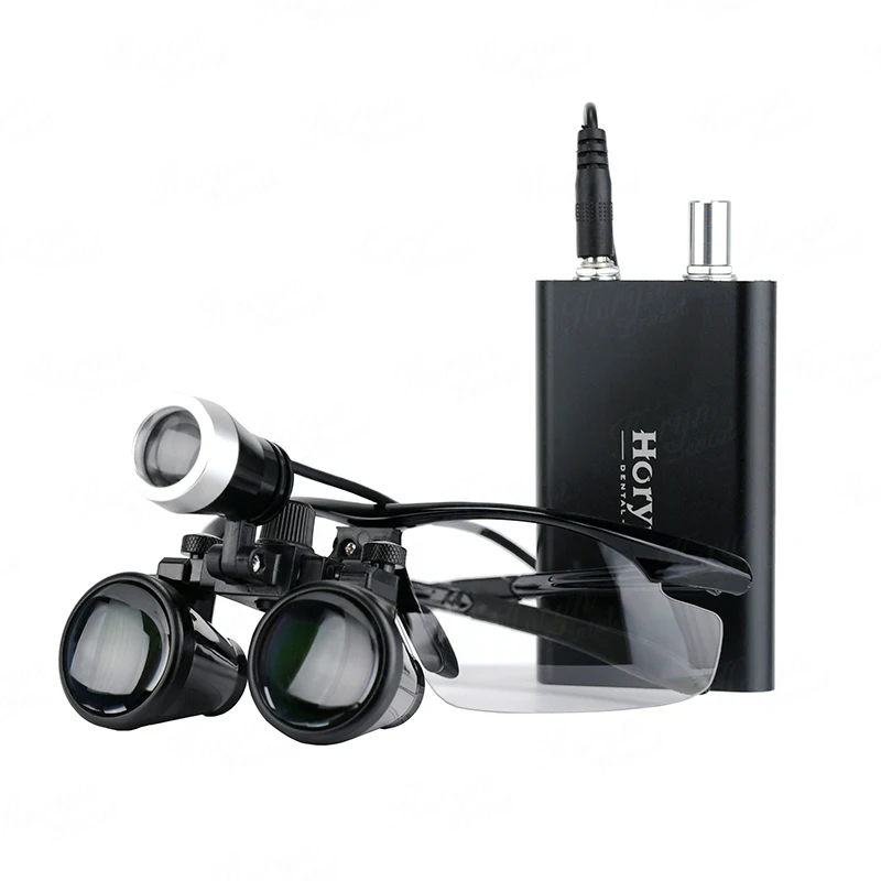 

Custom 5 colors Portable Dental Loupes 3.5X 2.5X LED Head Surgical Magnifying Eye Glass With Light