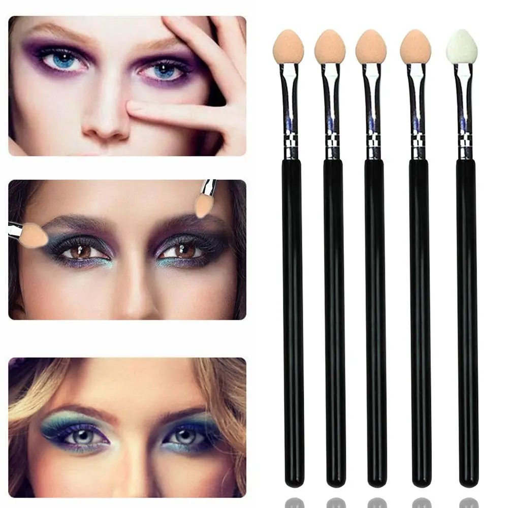 For Women Girls Dual Color Rubber Sponge Applicator Eye Shadow Brush Makeup Brush Beauty Tool