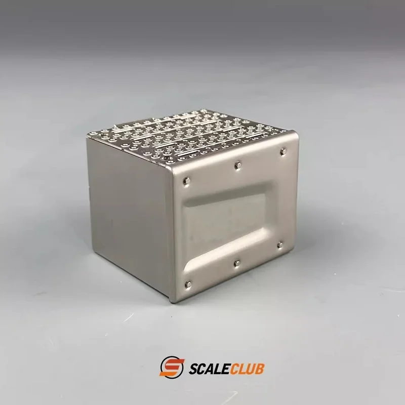 RC 1/14 Metal Exhaust Box for Tamiya Hydraulic Excavator Loader Dump Truck for BENZ MAN VOLVO Trailer Tipper DIY Parts