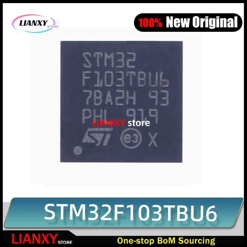 (5 pièces) 100% Nouveau STM32F103TBU6 STM32F103T8U6 STM32 F103TBU6 STM32 F103T8U6 QFN-36 Jeu de Puces