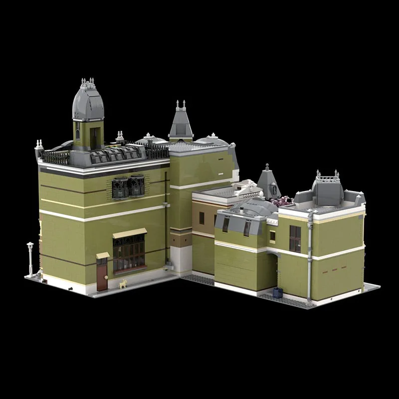 Moc Architecture Model Brick Natural History Museum Technology Modular Building Blocks Gift Christmas Toys DIY Set Assembly