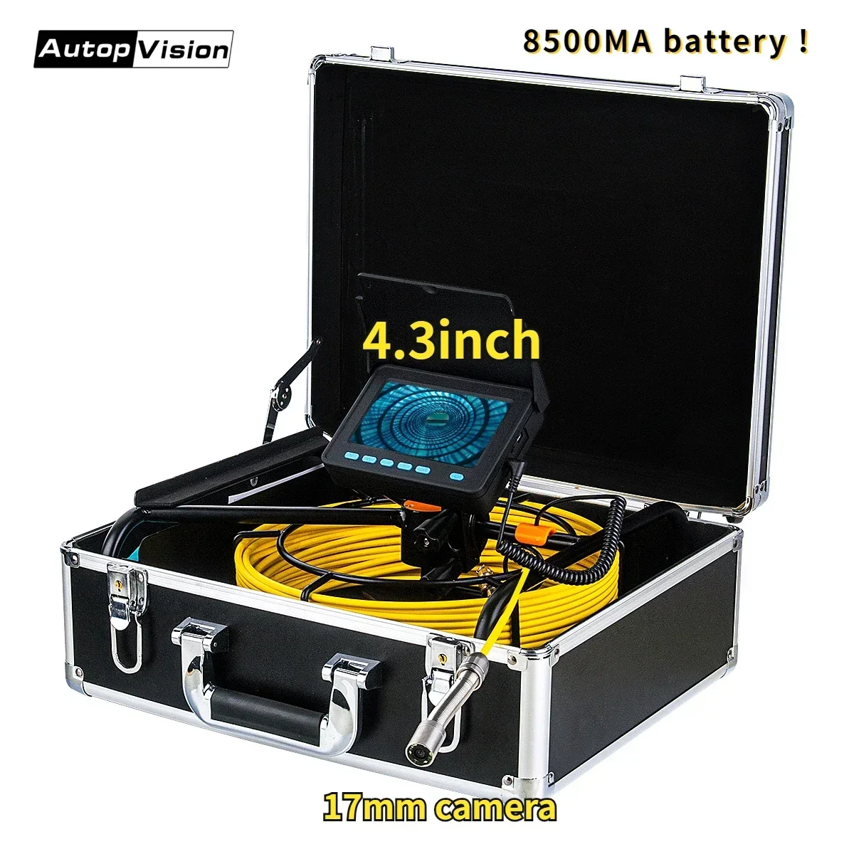 

WP9604B Pipe Inspection Camera, Snake Cam with DVR Drain Sewer Camera IP68 Waterproof Industrial Pipeline Endoscope 30M/100FT