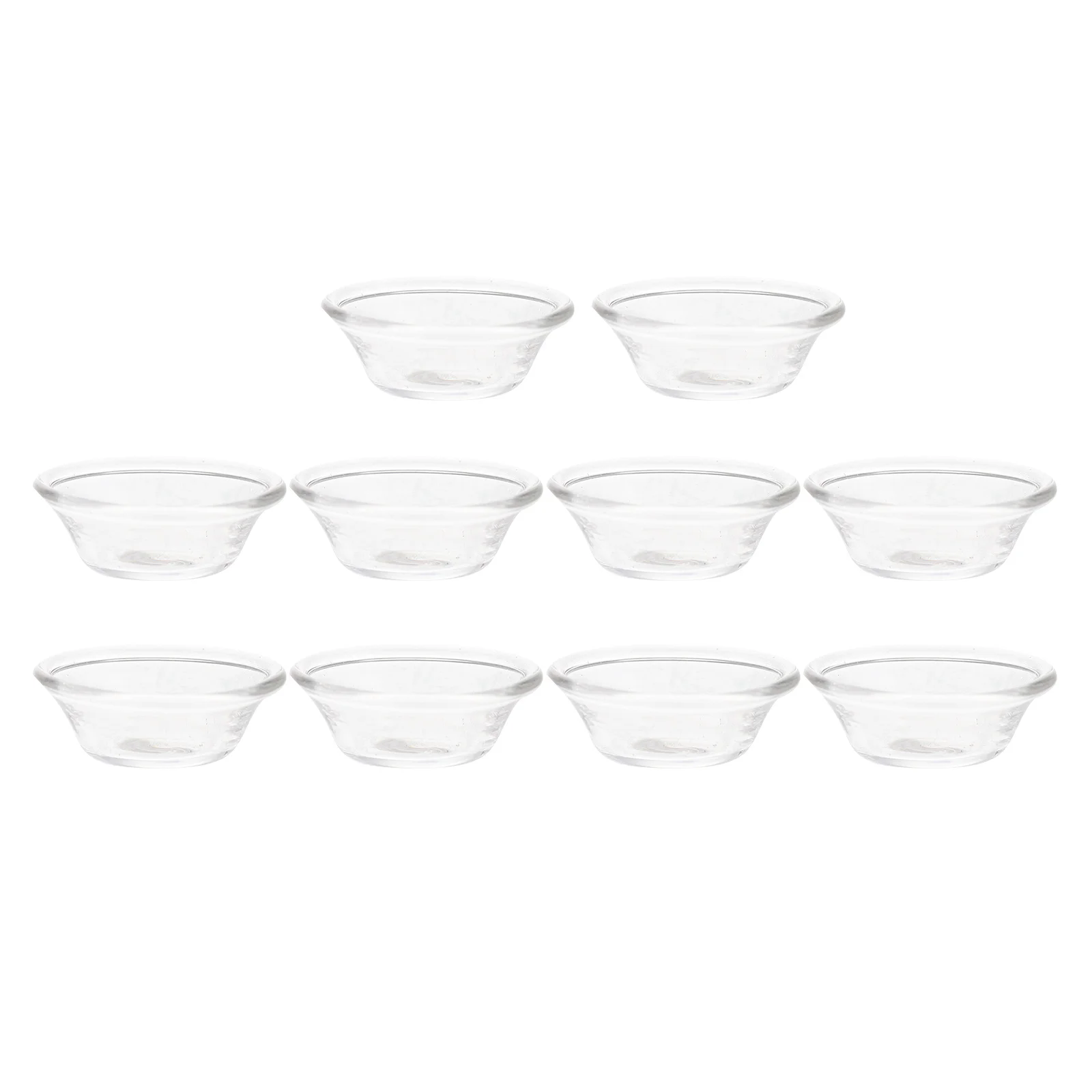 

10 Pcs Sauce Dishes Decor Decoration Exquisite Small Micro Landscape Plate Ornament Decorations