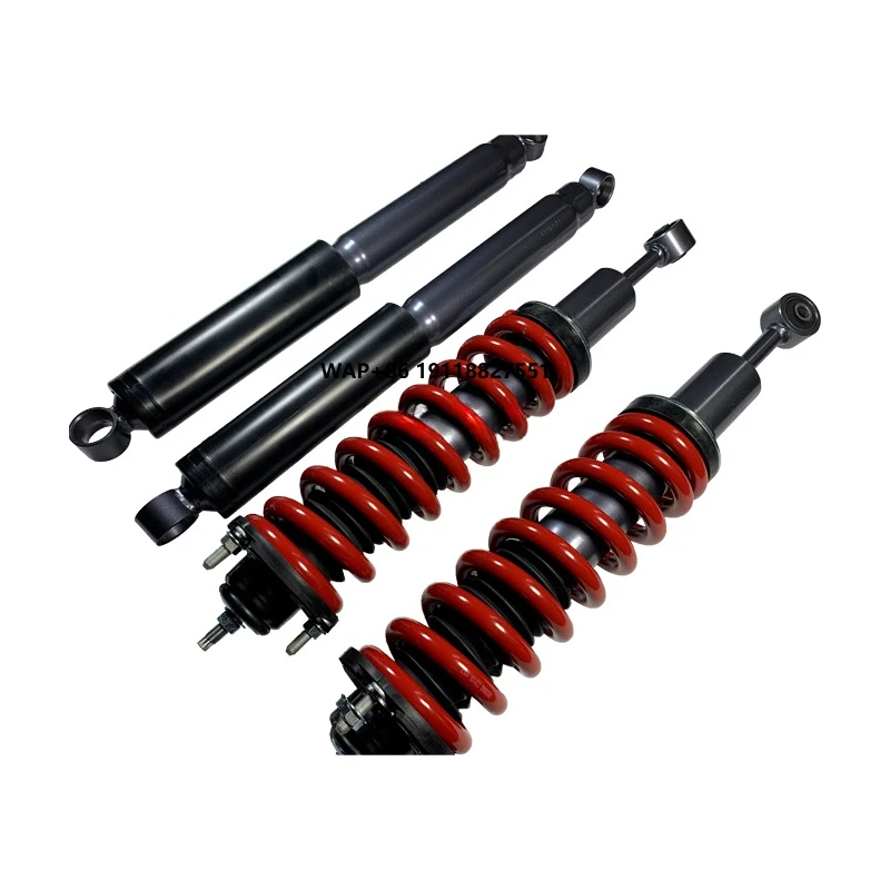 

Upgraded Front and Rear Spiral Shock Absorbers for Off-road Modification Bolded and Raised by 2 Inches for Hilux / RVEO