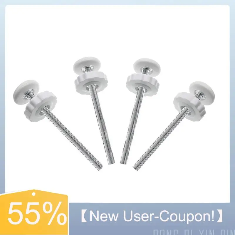 Happy New- 4 PCS Baby Gate Replacement Parts Threaded Spindle Rod For Pet & Dog Pressure Mounted Safety Gates Pet Gate Accessori