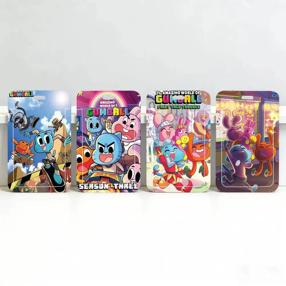 

The Amazing Funny W-world Of Gumball Black Lanyard Card Holders Student Meal Cards And Campus Ids School