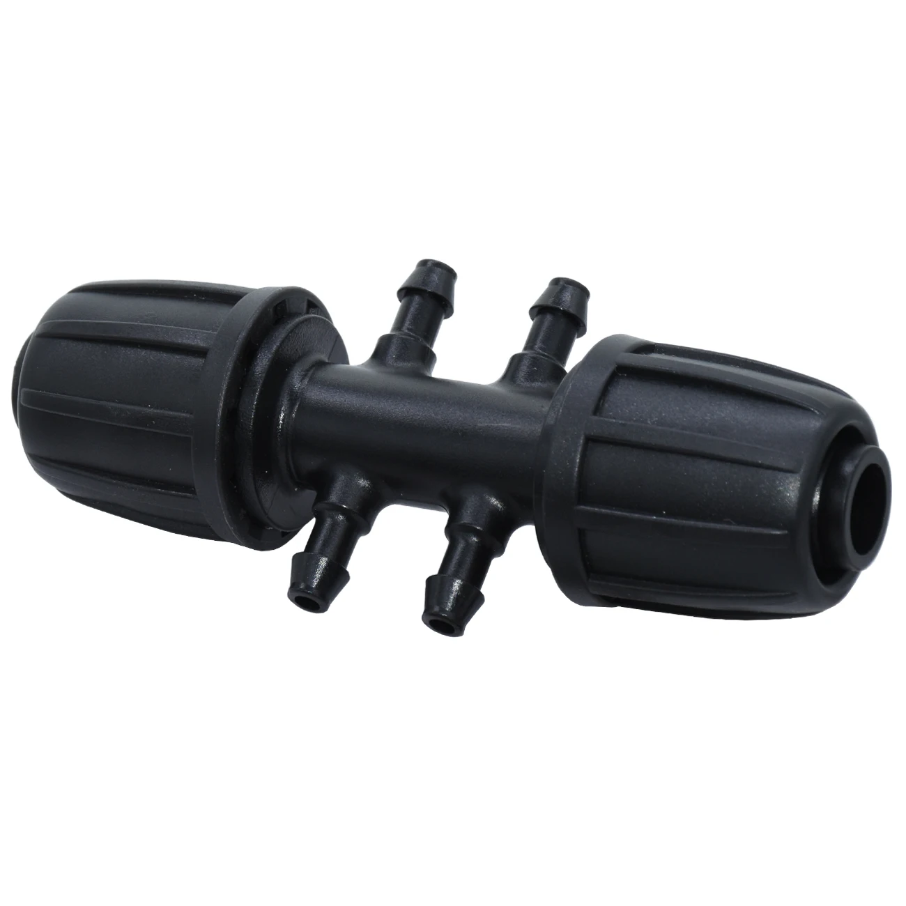 KESLA 10-50pcs 16mm 1/2inch Hose Garden Drip Irrigation Water Adapter Connector 6-Way to 1/4'' 4/7mm Micro Hose Coupling Joint