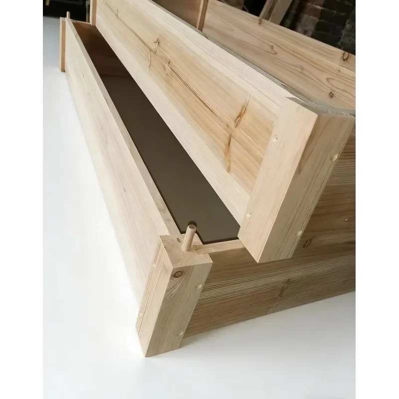 for Modern Eco Friendly Three Layer Wooden Flower Pot For Outdoor Garden Vegetable And Flower Decoration