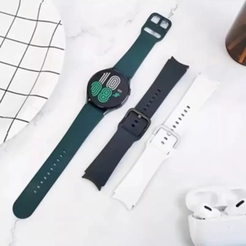 サムスンギャラクシーウォッチ用シリコンストラップ,ブレスレット,クラシック,7,6,5,4,44mm, 40mm, 5 pro,45mm, 43mm, 47mm