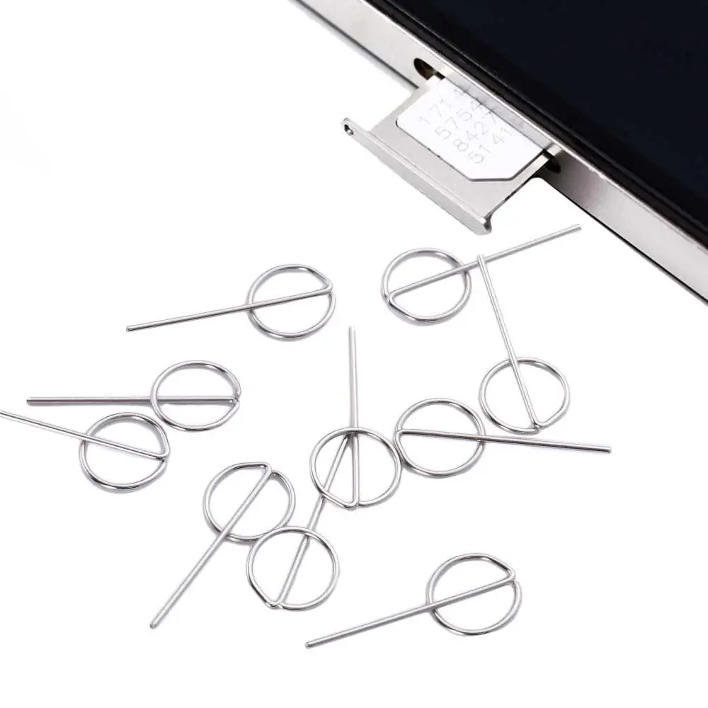 金属製スマホキーツール、スマートフォン携帯電話用ツール、イジェクトピン、カードニードル、取り外しカードピン、SIMカードトレイイジェクター