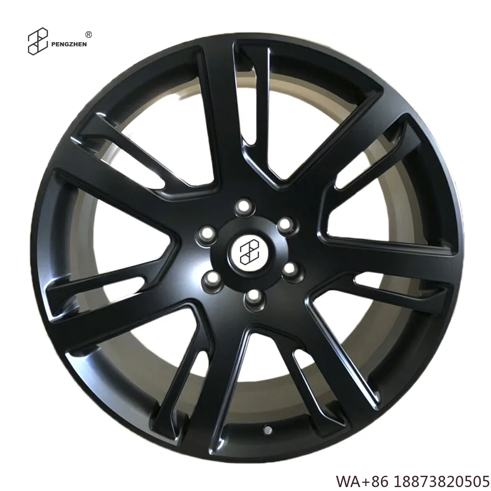 For  Custom Aftermarket 20 Inch 7 Spoke Matte Black  Car Alloy Forged Wheels  Rims for Land Rover