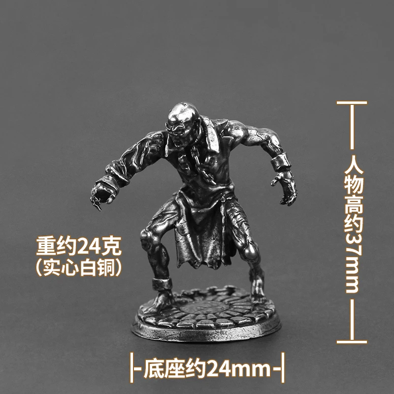 Weiße Messing Action figuren verwandte Vampir Soldat Modelle Desktop-Ornamente Dekore Spielzeug Miniaturen Figuren Zubehör Geschenke