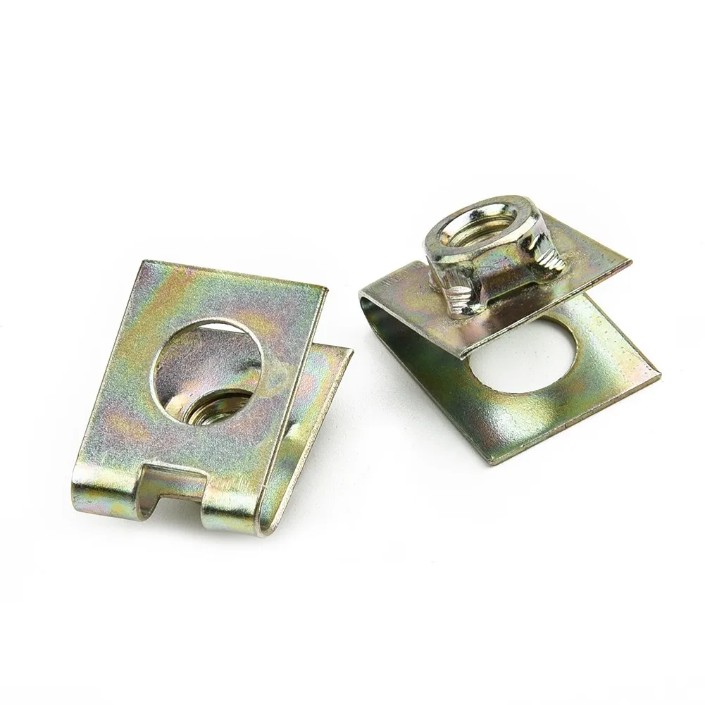 High Quality U-Shape Clips Car Clips Spring Metal 20X 6mm/ M6 Fastener Rivet M6 Speed Nuts For Auto Car Pannel Fender