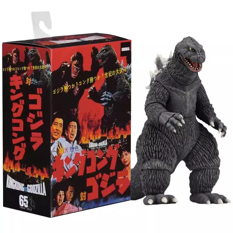 NECA Godzilla Figure 1962 Movie Version Godzilla VS. Kong King From Godzilla PVC Action Figure Kids Gift 16cm