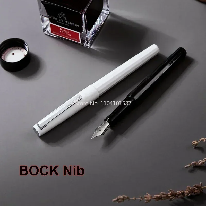 

INK HOUSE Короткая перьевая ручка Bock EF/F Nib Mate Series Перьевая ручка с поршневым наполнением Перьевая ручка для письма Бизнес-подарочная ручка