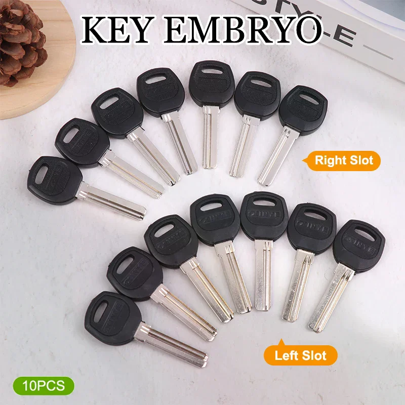 10Pcs Key Embryo AB Lock Security Door Key Blank Electric Door Lock Blank Fingerprint Lock Password Lock Blank Car Key Blanks