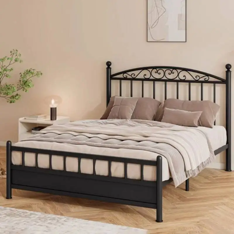 Modern Simple Metal Bed Frame Elegant Sturdy Bedroom Bases for Beds Home Thicken Mattress Base Easy Assembly Bedstead Furniture