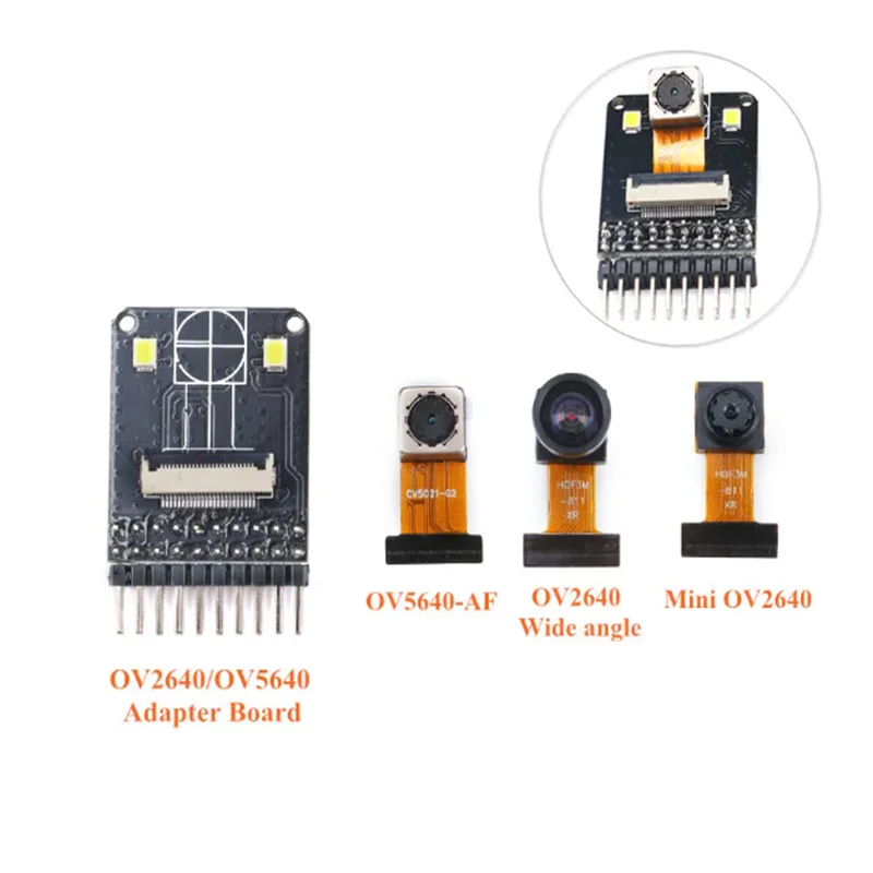 Mini OV2640 OV5640 OV5640-AF Camera Module CMOS Image Sensor Wide Angle Camera Extension Adapter Board