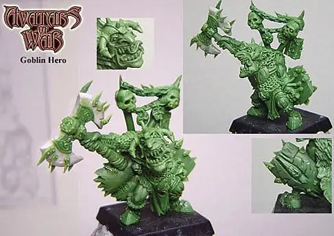 

Комплект модели из смолы Аватари войны Goblin Hero Goblin 28мм
