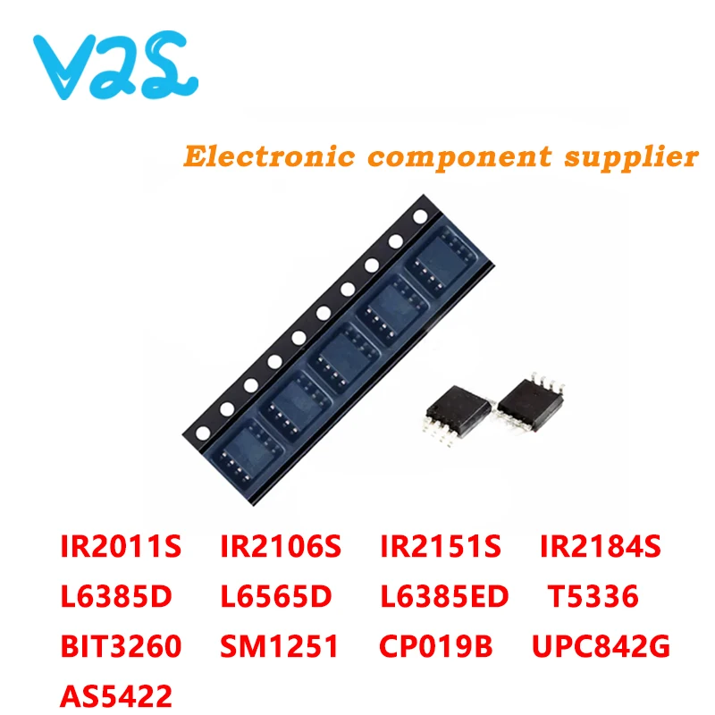 

(5pcs) 100% New IR2011S IR2106S IR2151S IR2184S L6385D L6565D L6385ED AS5422 T5336 BIT3260 SM1251 CP019B UPC842G 842 sop-8 Chip