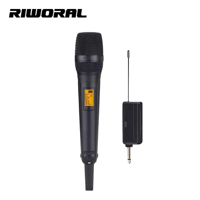 

SKM9001 Wireless Microphone UHF Cordless Handheld Dynamic Mic with Rechargeable Receiver