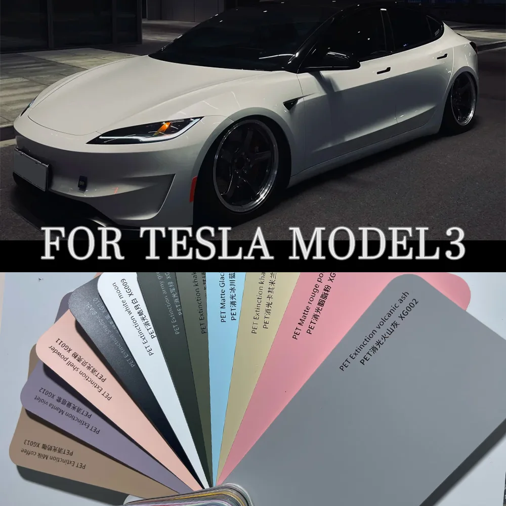 For Tesla Model 3 2018-2023 9Mil TPU PPF Precut Paint Protection Film Car Body Anti-Scratch Clear Bra Resistant Invisible Cover