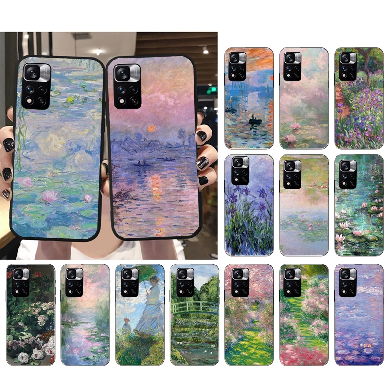 

Claude Monet Garden Phone Case For Xiaomi Redmi note 13 12 Pro 11S 11 10 Pro 10S 12S Redmi 13 14C 10 13C