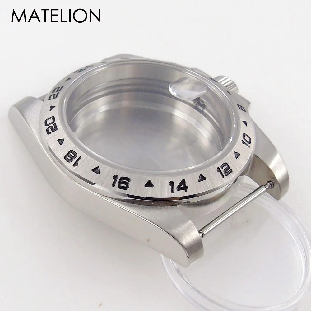 Dive GMT Watch Case MOD for NH34 NH35 NH36 NH38 NH70 NH71 NH72 EAT2824 PT5000 SW200 20BAR Waterproof Sapphire Jubilee Strap 40mm