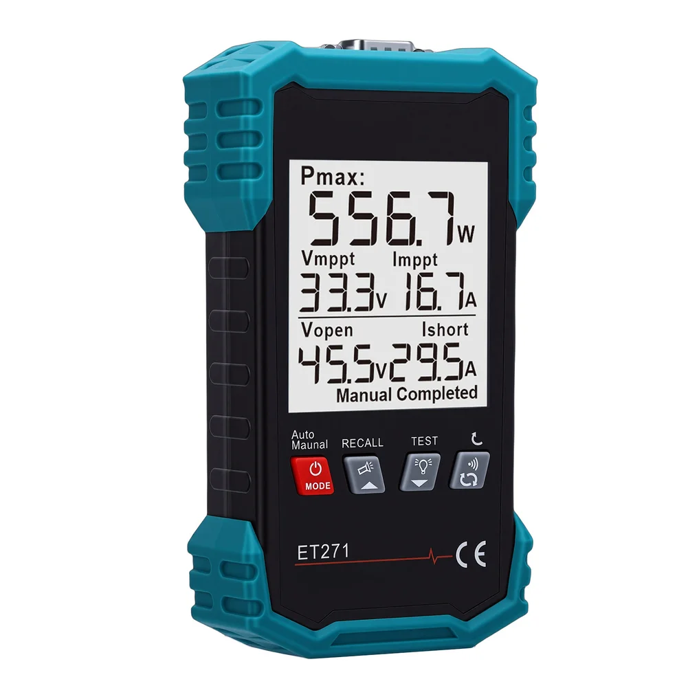 ET271 PV System Tester for Evaluating Energy Harvesting Efficiency in Residential Commercial and Off Grid Solar Installations