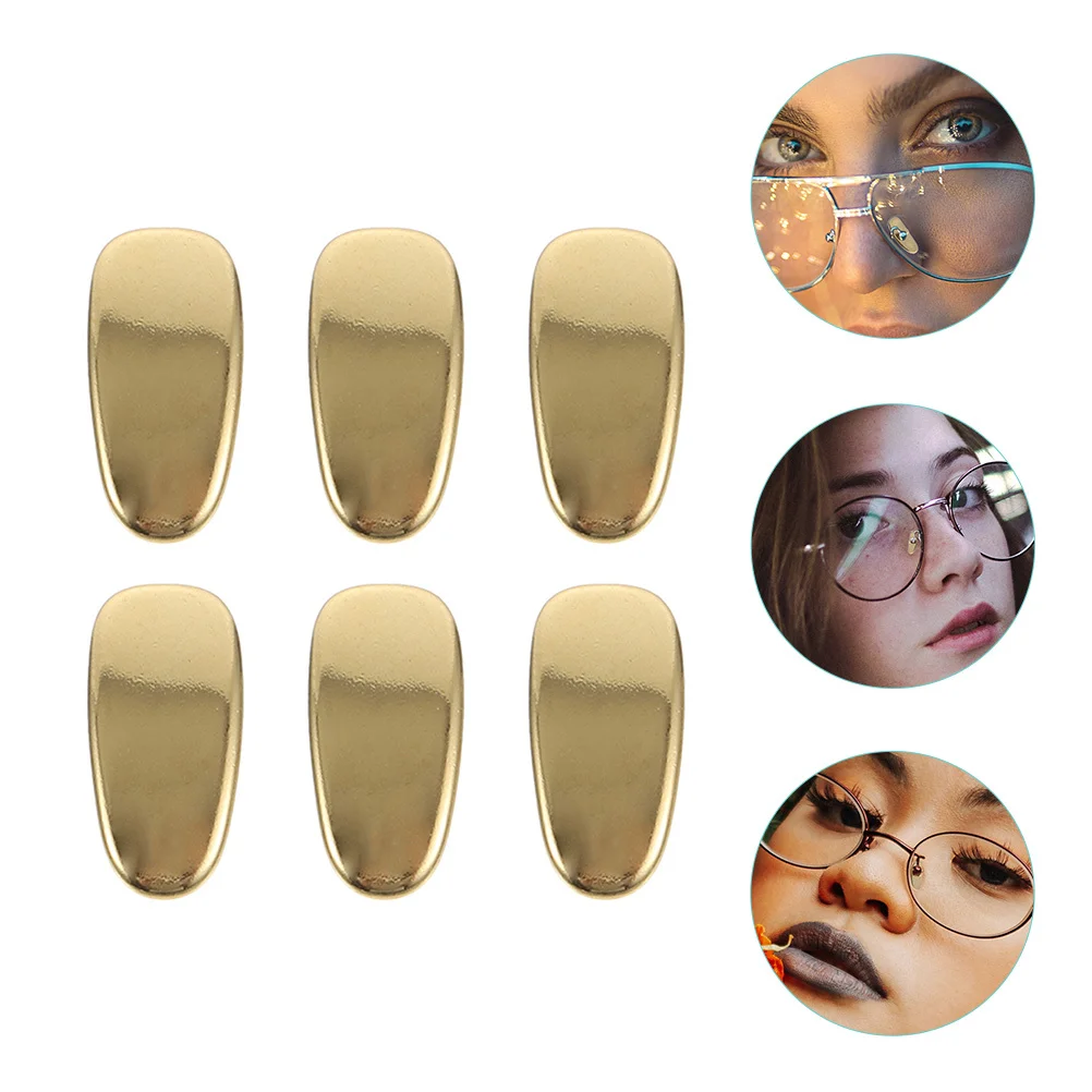 

6Pcs Titanium Eyeglasses Nose Pads Non-Slip Replacement Eyeglass Nose Gasket Glasses Accessories Durable