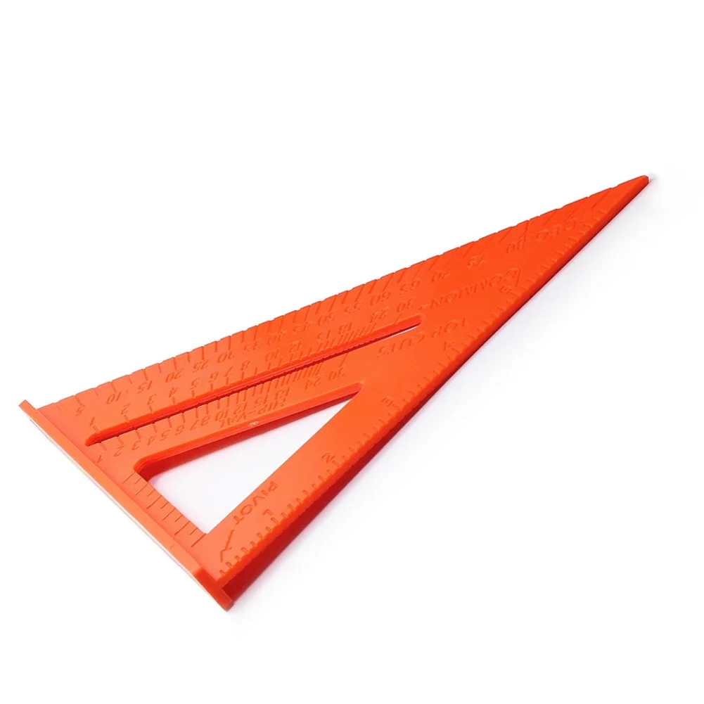 1Pc Triangular Ruler Plastic Carpentry Gauges 182*186*260mm 7inch For Woodworking Construction Measuring Tools Marking Angles