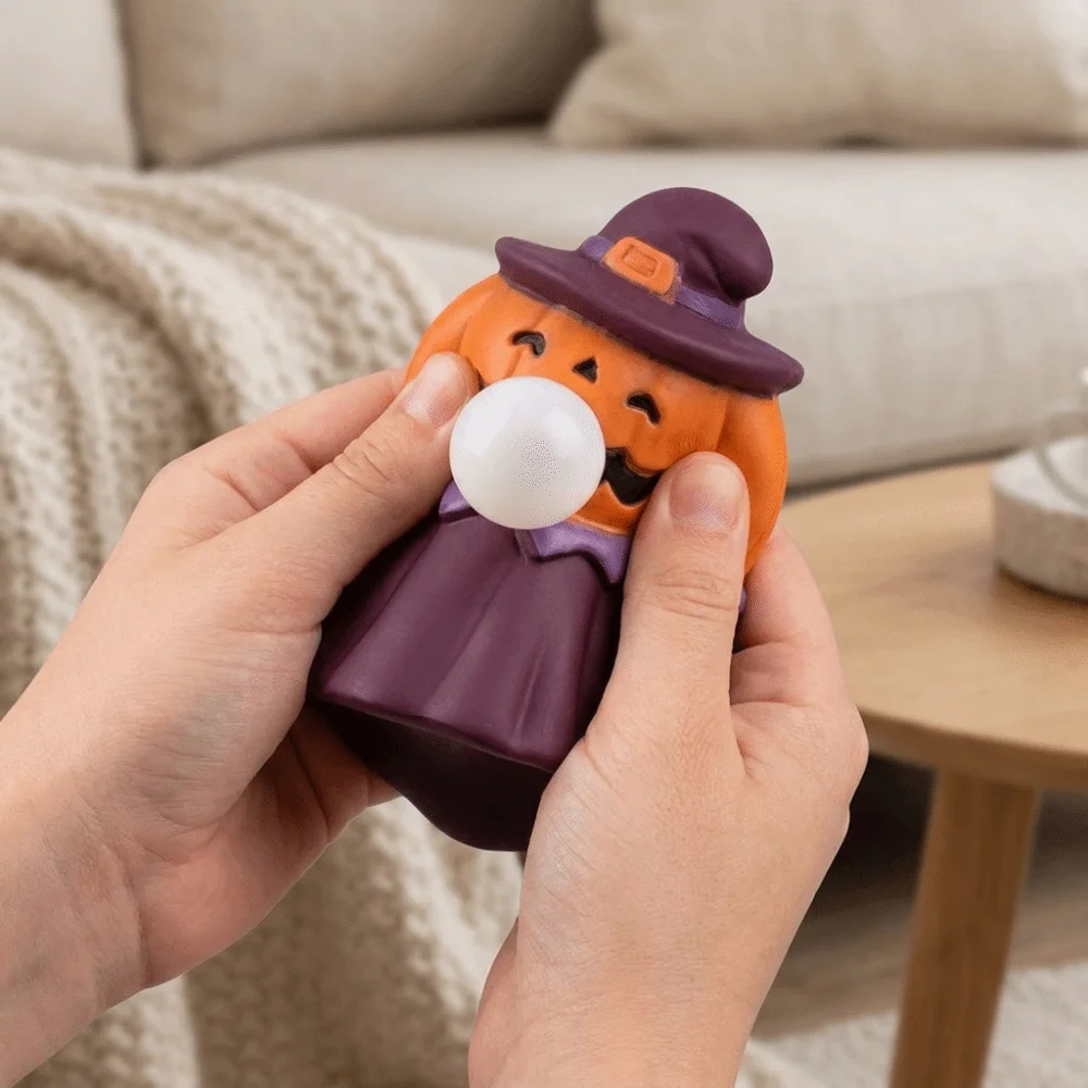 Squishy Cartoon Pumpkin Ghost Pinch Ball Fidget Toy Creative Pumpkin Stress Ball Slow Rebound Hallowen Pumpkin Ornament Gift