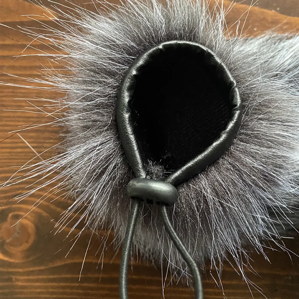 Gato morto à prova de vento para entrevista microfone tiro ao ar livre mic pele windscreen muff capa para rode ntg8