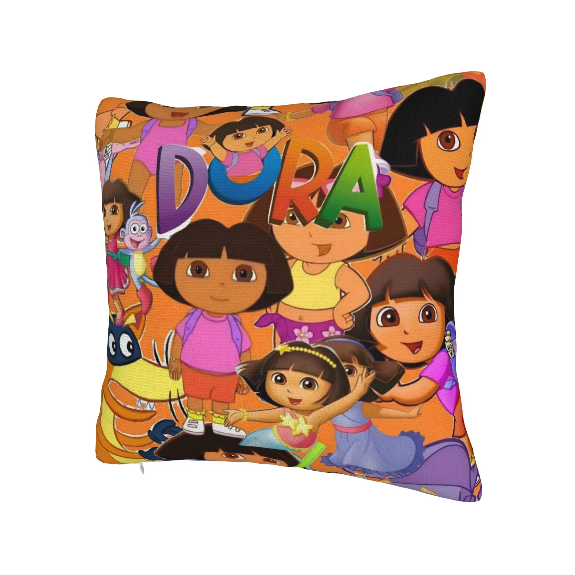 Decorative Pillowcase D-Doras The Explorers Stuff Home  Pillow Case Cover Square Multi Size