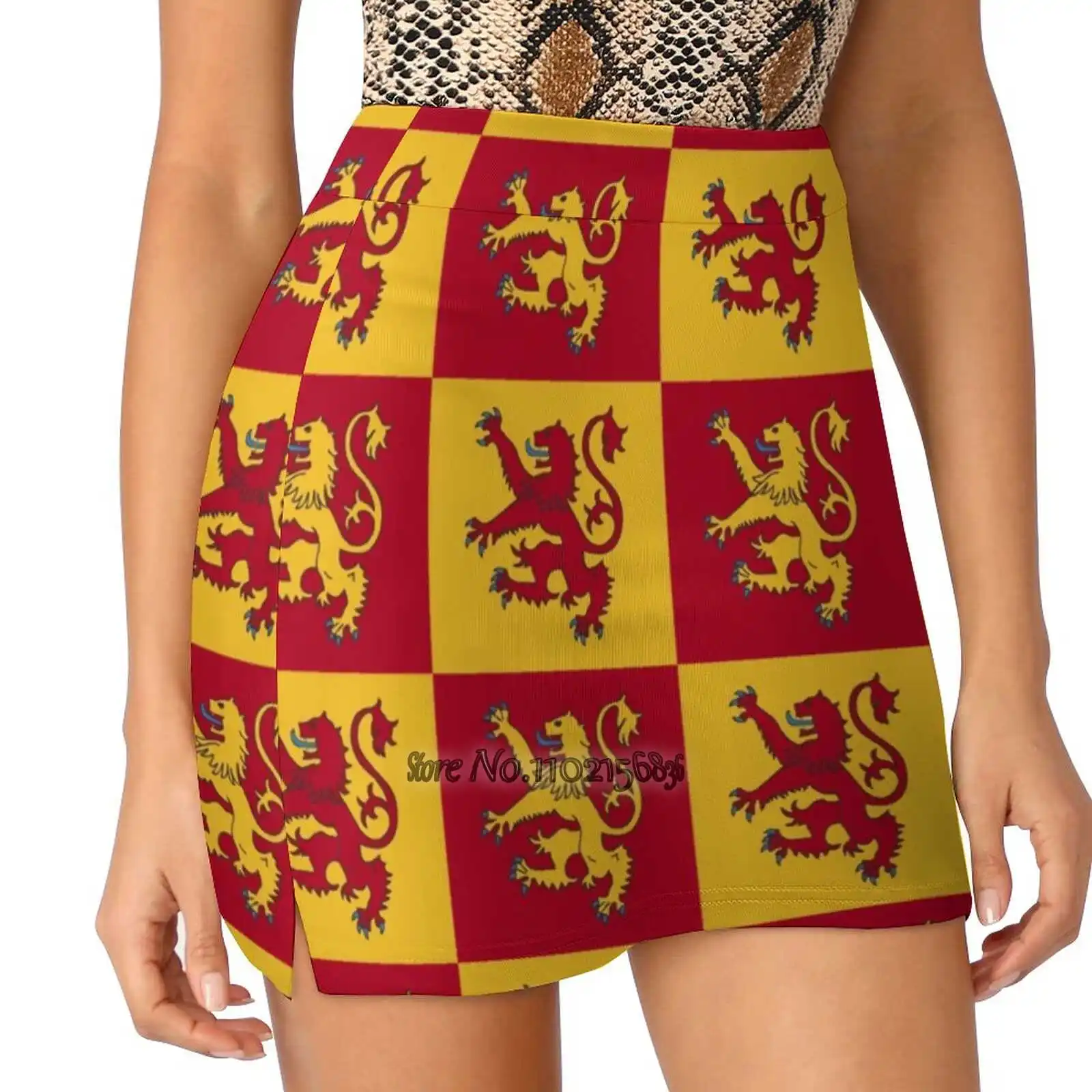 

Owain Glyndwr Women Tennis Skirts Golf Badminton Pantskirt Sports Phone Pocket Skort Wales Cymru Welsh Cymraeg Glyndwr Gelert