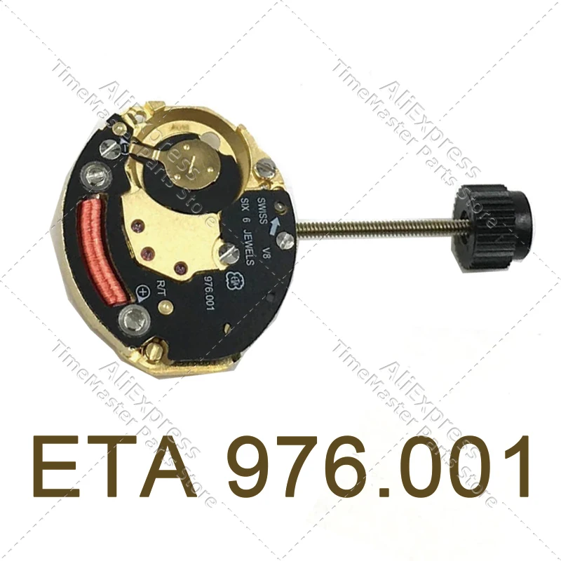 Original ETA.976.001 quartz watch movement Cal1456 Professional 2-pin quartz movement 976001 watch movement repair parts