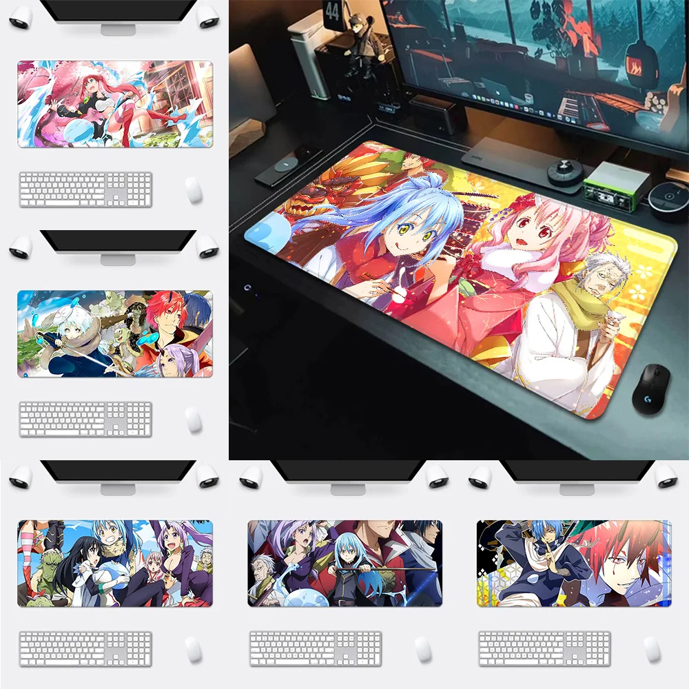 

That Time I Got Reincarnated As A Slime Anime Computer Gamers Locking Edge Non-slip Mouse Pad XXL90x40cm Keyboard PC Desk Pad