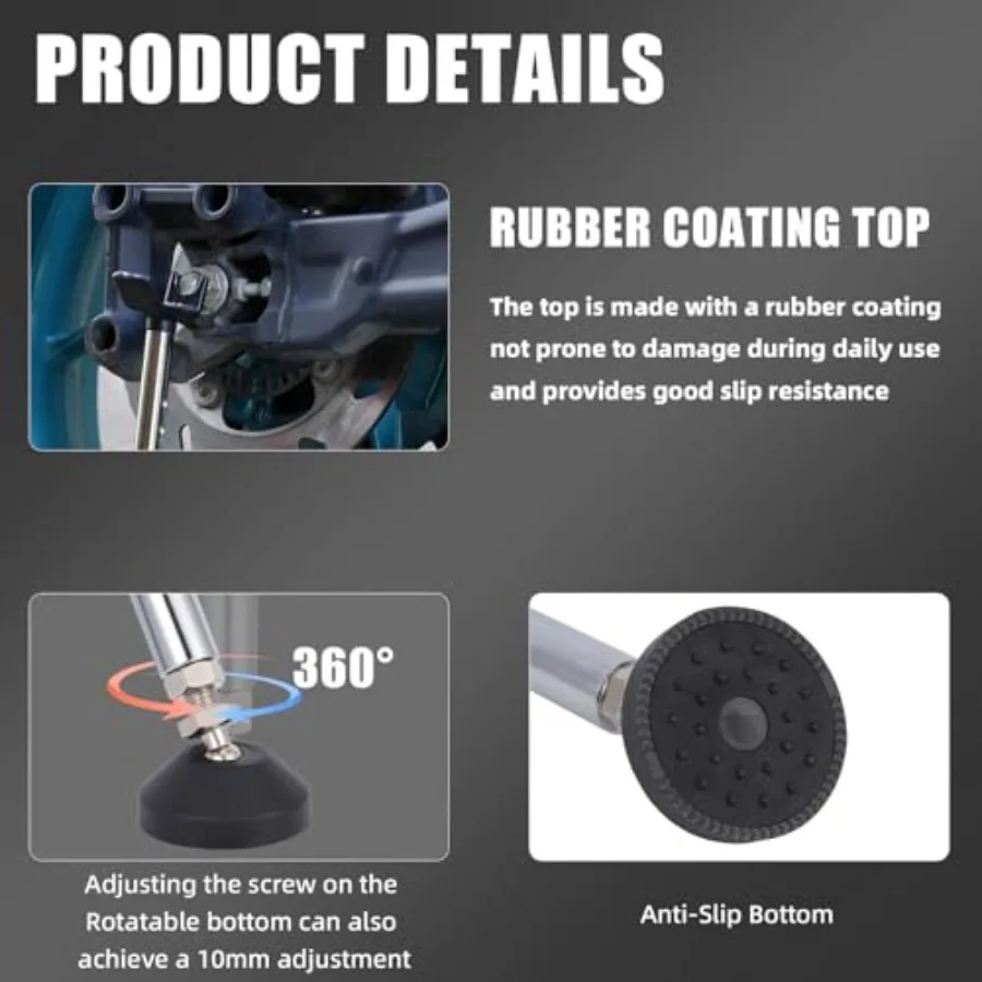 حامل رفع العجلات الأمامية والخلفية المحمول العالمي للدراجات النارية مع تعديل الارتفاع سهل للصيانة المريحة لمعظم Mo