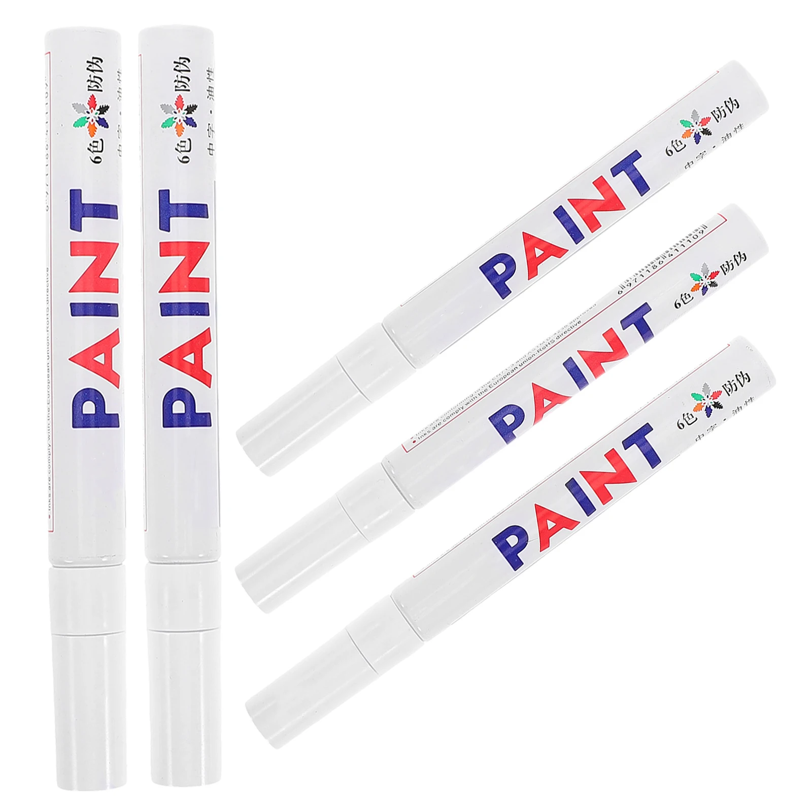 

5pcs Oilbased Paint Markers for Car Tire DIY Repair Vibrant Colors Longlasting Waterproof Pen Graffiti Metal Furniture