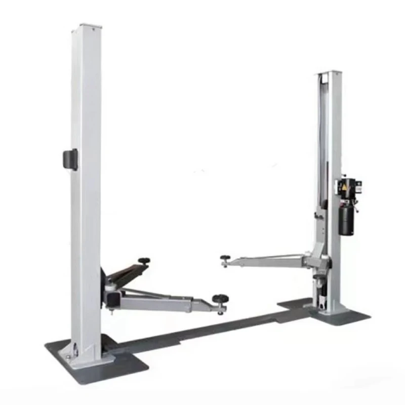 Factory direct sales of high-quality equipment! 4t unilateral manual unlocking 2-column elevator fast delivery, stable structure