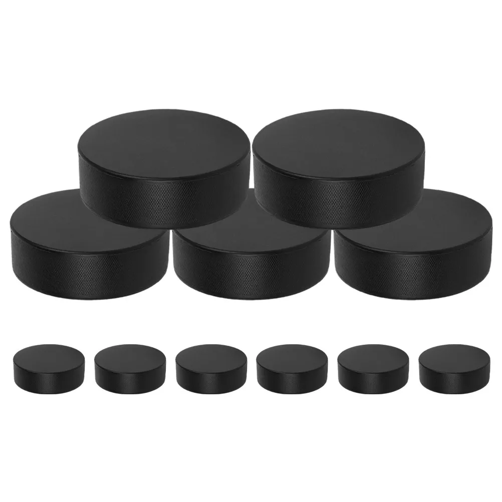 

12Pcs Soft Floor Hockey Pucks Mini Indoor Hockey Training Pucks PU Lightweight for Team Practice Classroom Sports Family