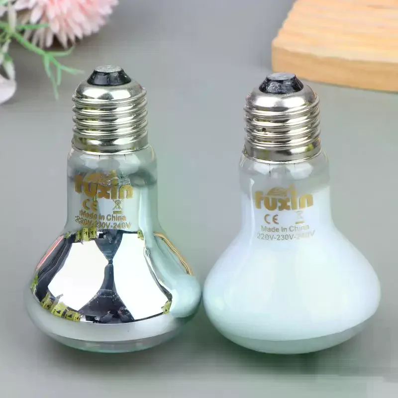 E27 UVA Reptile Heating Bulb Day Night Cycle 25W-75W Pet Heat Light Lamp for Lizard Turtle Amphibian