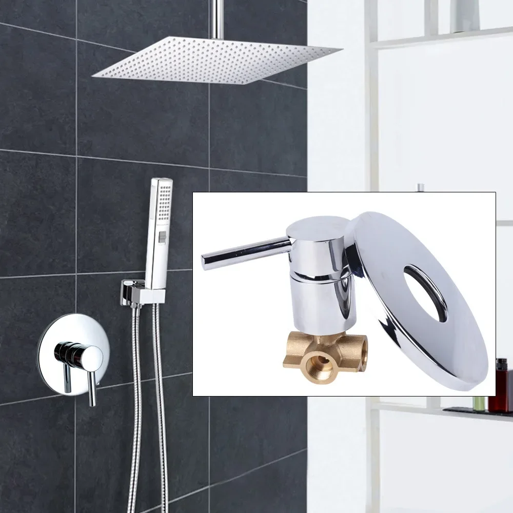 Válvula mezcladora termostática para baño – Grifo de ducha antiescaldaduras con 80 ° Límite C, montado en la pared a prueba de explosiones para una ducha segura