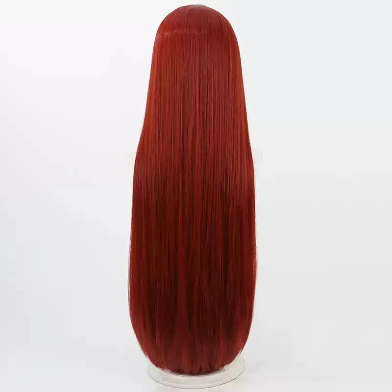 

CyNikke the Goddess of Victory Rapi Cosplay Wig Anime Rapi Nikke Halloween Role Play Costume Wig 100cm Wine Red Synthetic Wig